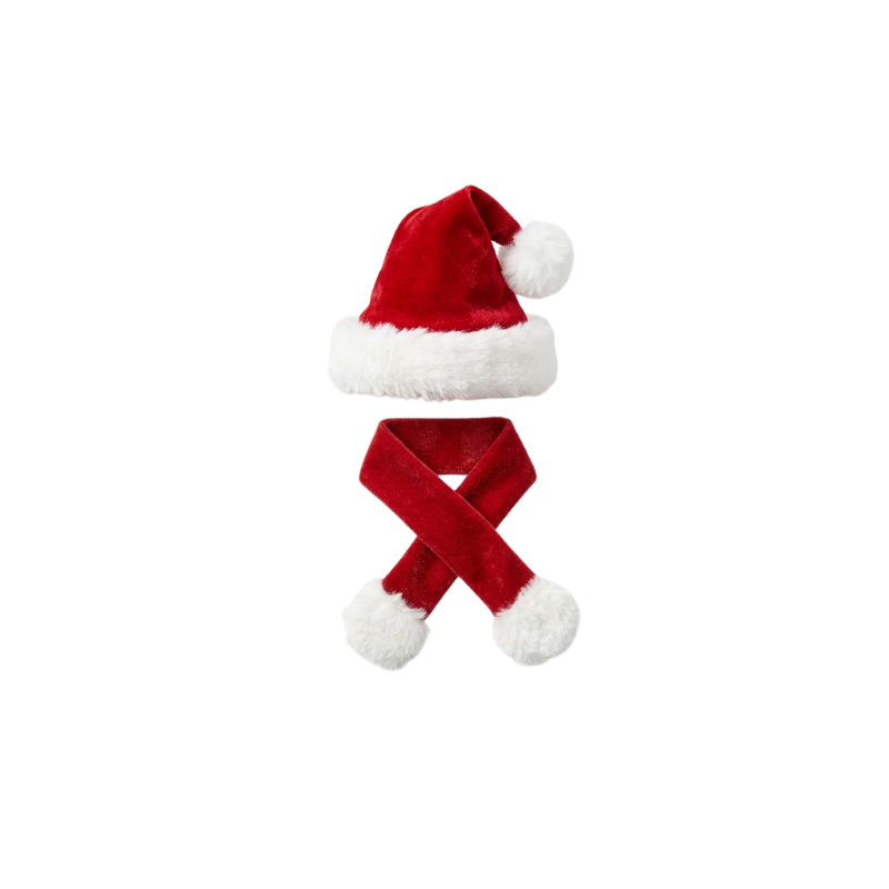 Santa Hat and Scarf